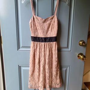 NWT Elle blush/ light pink lace dress